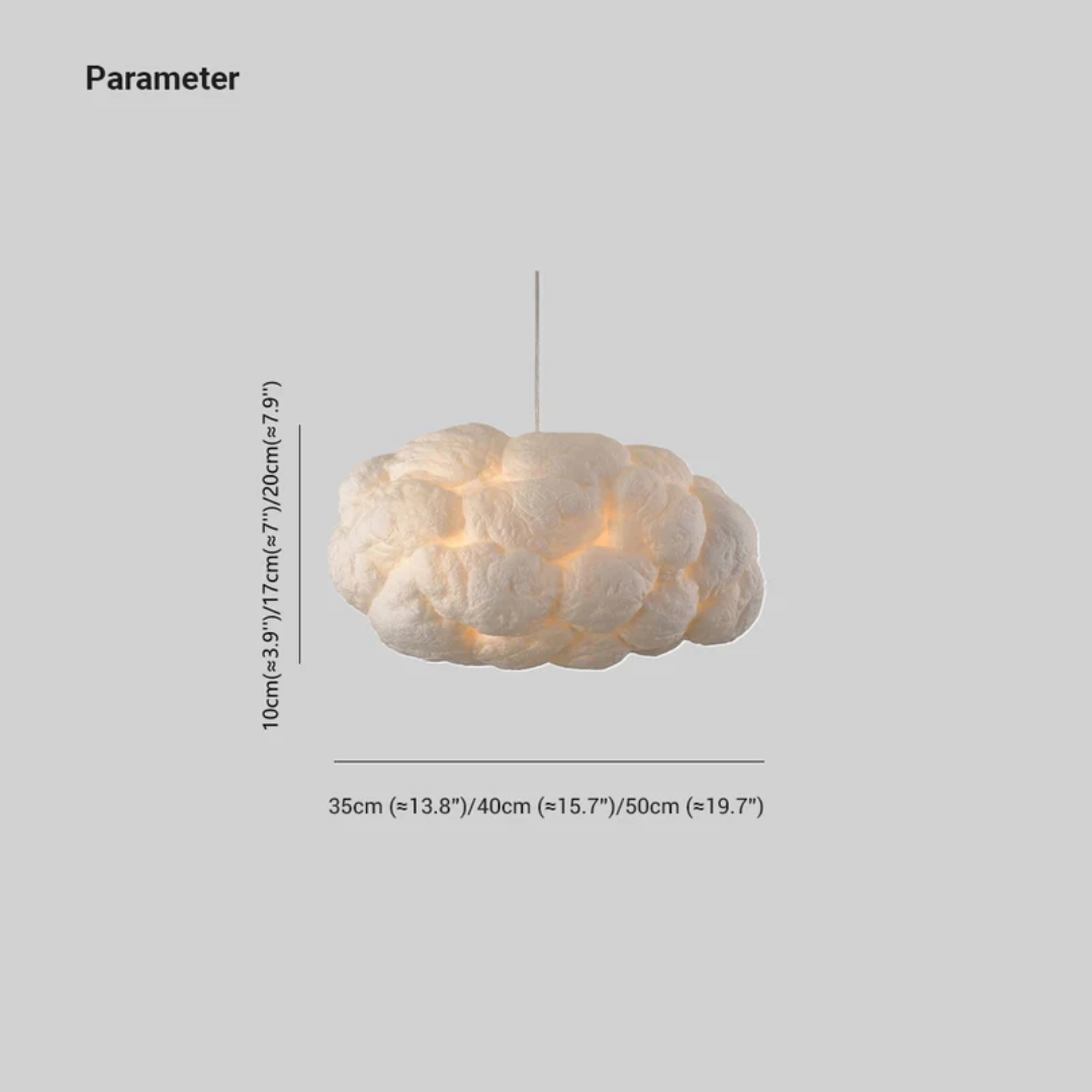 Design Cloud LED Füzérrúd Fehér PVC/Pamut - Nimbus