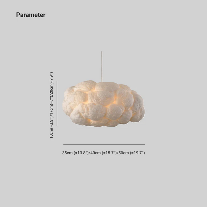 Design Cloud LED Füzérrúd Fehér PVC/Pamut - Nimbus