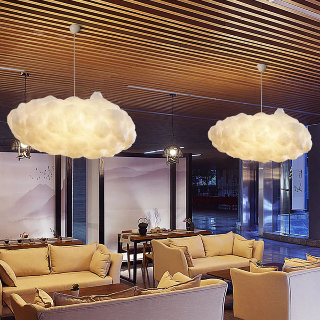 Design Cloud LED Füzérrúd Fehér PVC/Pamut - Nimbus
