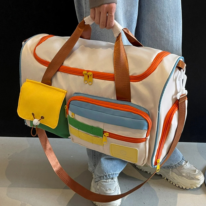 Könnyű Duffeltasak színes blokkokkal - FlexaBag