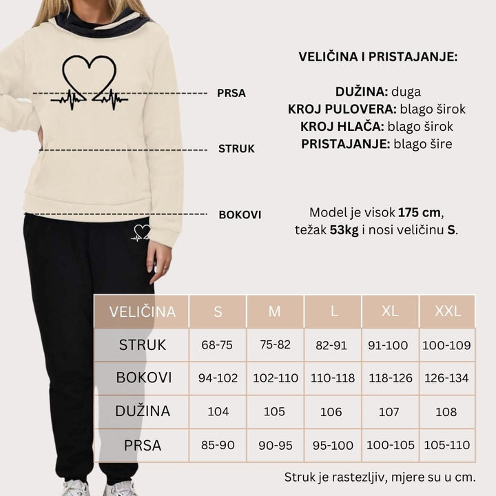 KÉNYELMES NŐI KÉT RÉSZESE SPORTÖLTÖZET - WARMFLEX™