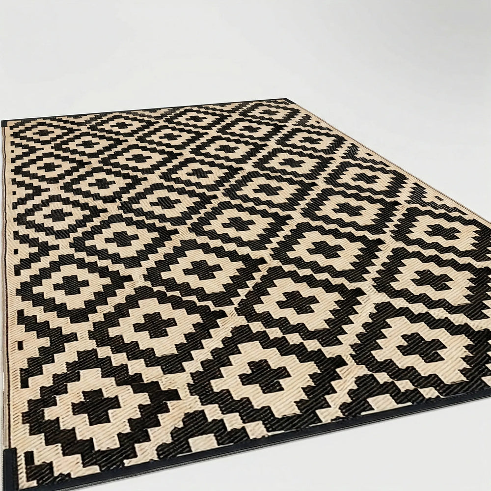 Wende-Teppich Mit Geometrischem Muster - GeoLooma