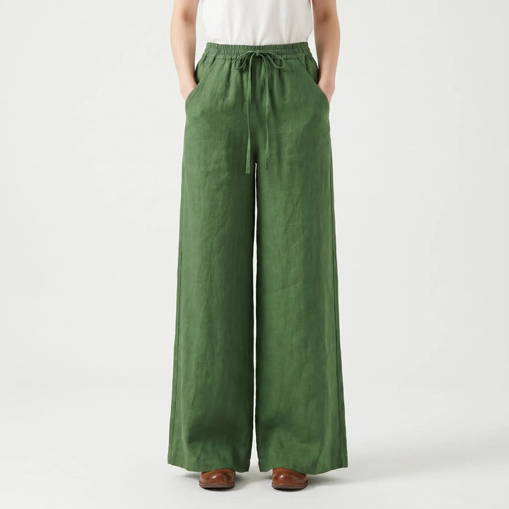 Wide-Leg Casual Trousers -  Sadie