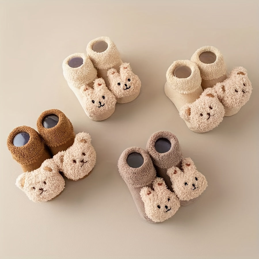 Csúszásmentes baba zoknik – Mila | Aranyos mackó mintával