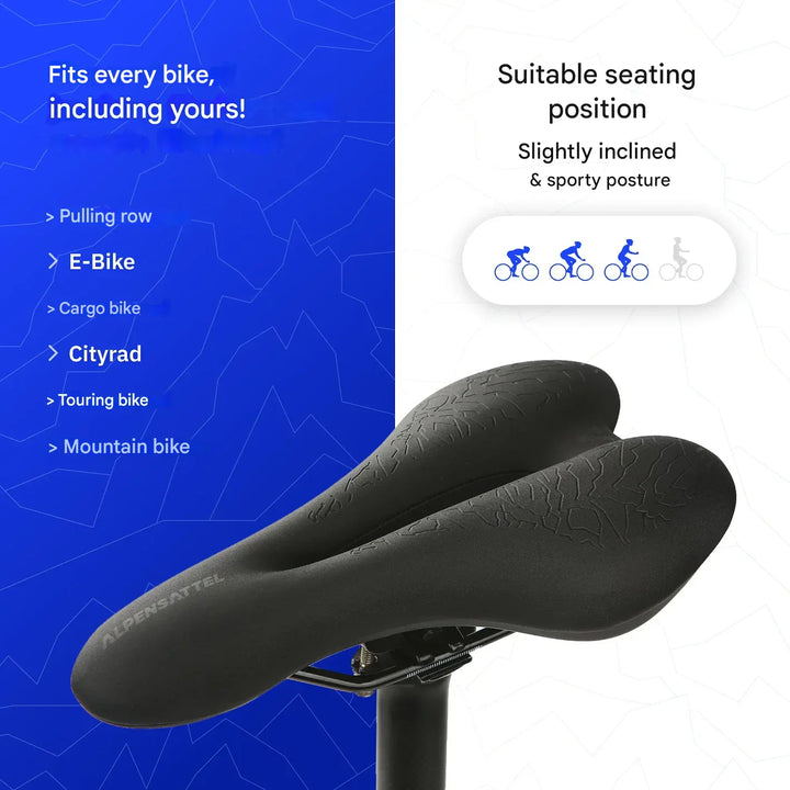 Ergonomikus kerékpárnyereg memóriahabos – SaddlePeak AirRide