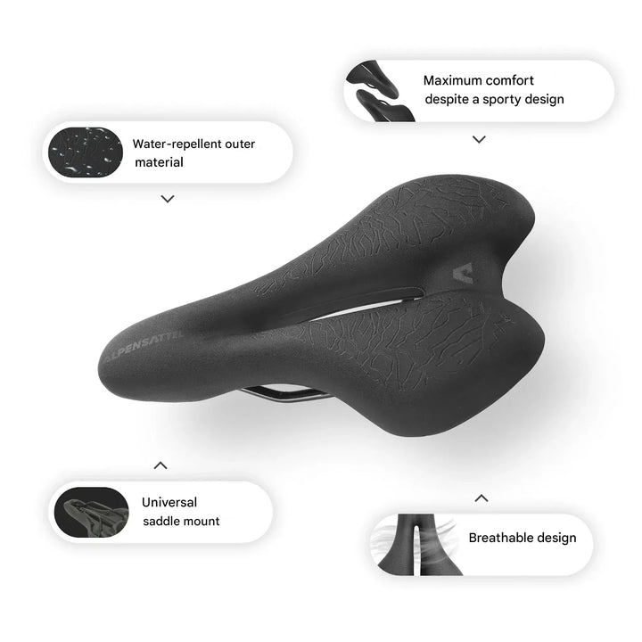 Ergonomikus kerékpárnyereg memóriahabos – SaddlePeak AirRide