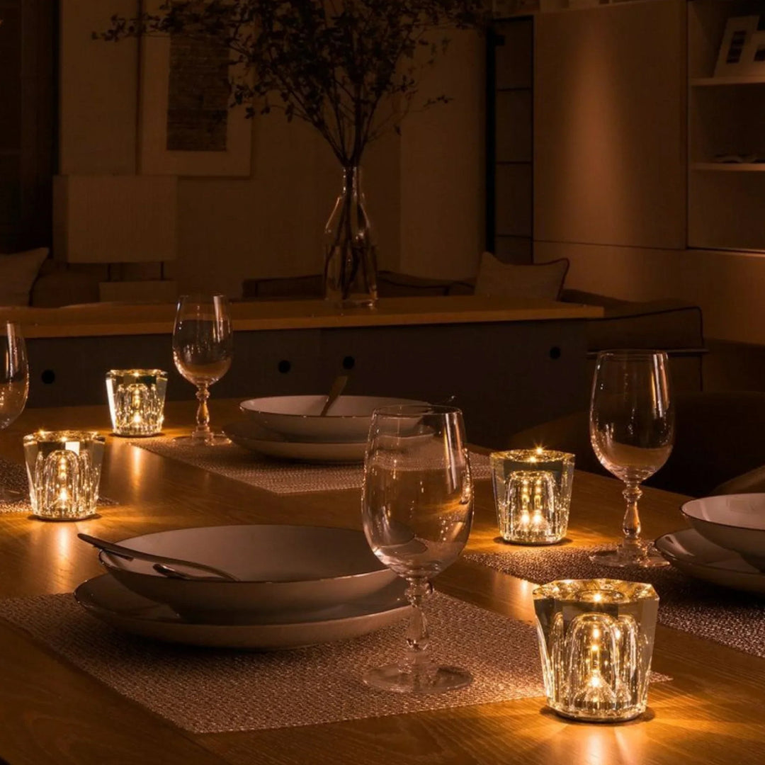 Luxus Újratölthető Gyémánt Kristály Asztali Lámpa - Lumière Diamant