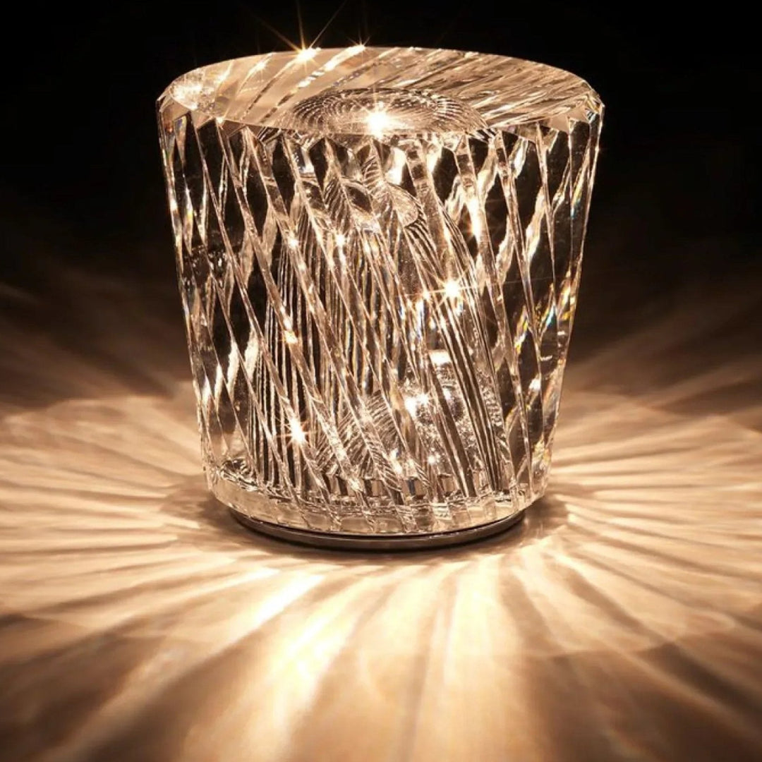 Luxus Újratölthető Gyémánt Kristály Asztali Lámpa - Lumière Diamant