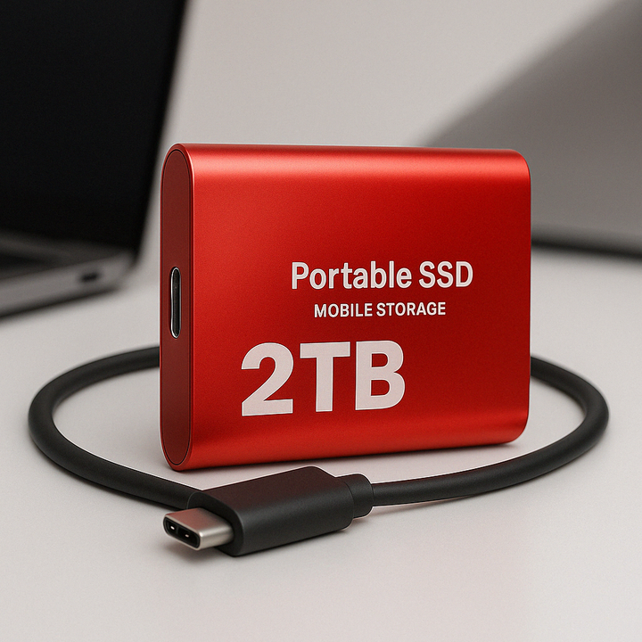 Portable High-Speed SSD Storage, USB-C 1050MB/s (2TB) 3