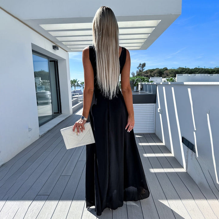 AA OOS Stílusos ünnepi női overall ruha kinézettel – Lorena