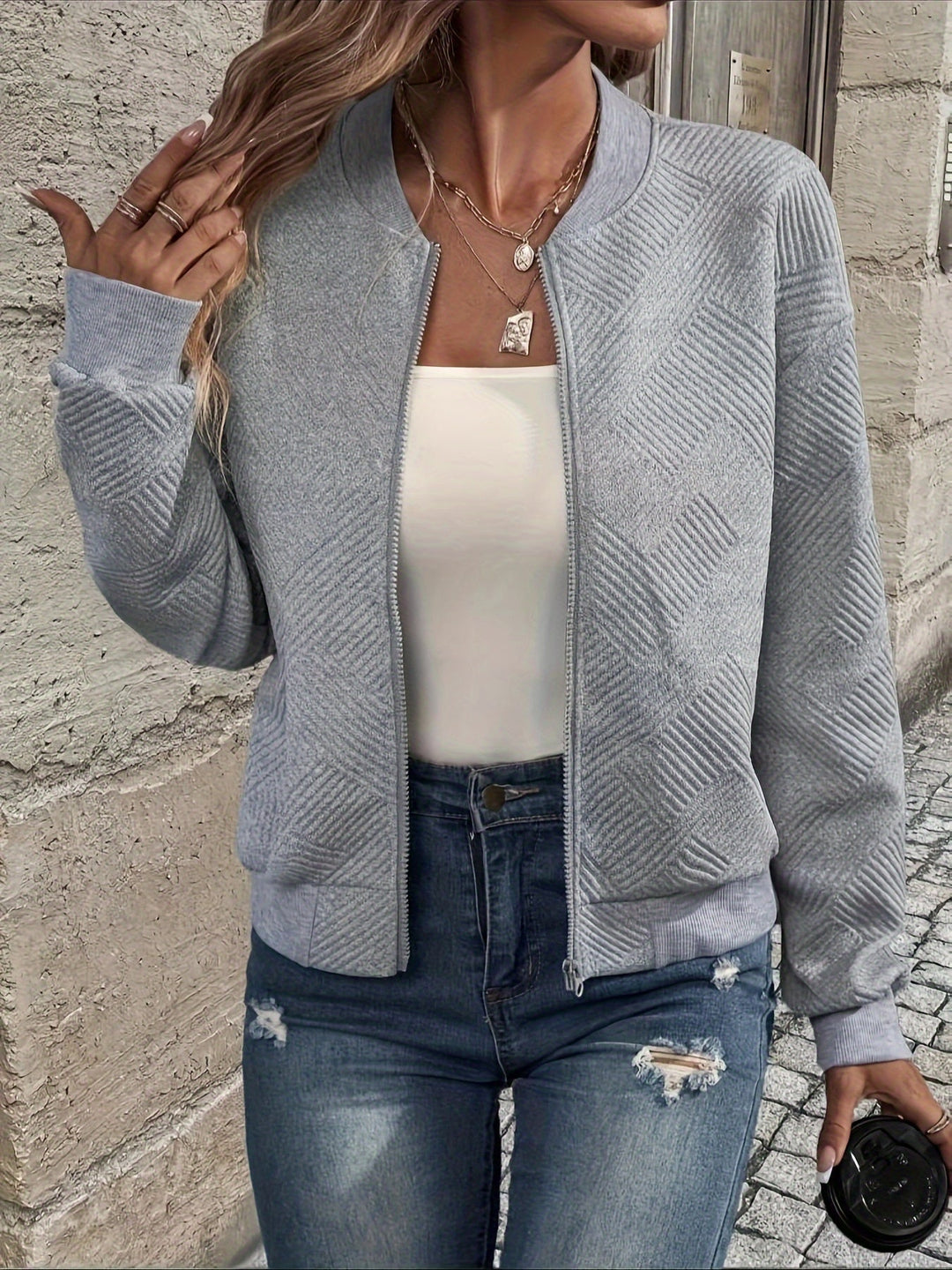 Stílusos női zip-up dzseki – Rivka