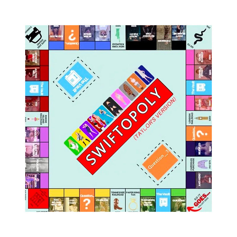 Zenén alapuló társasjáték dalkártyákkal és Monopoly-pénzzel játékestekre.