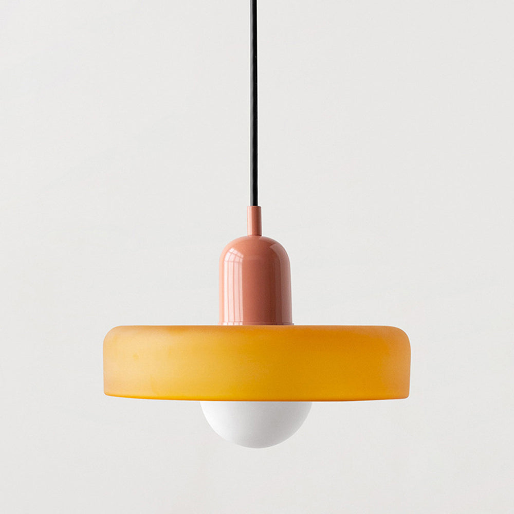 Bauhaus Colored Glass Pendant Light 26