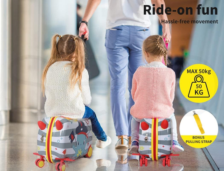 Gyermek 2 az 1-ben Roller Bőrönd 360°-os Kerekekkel