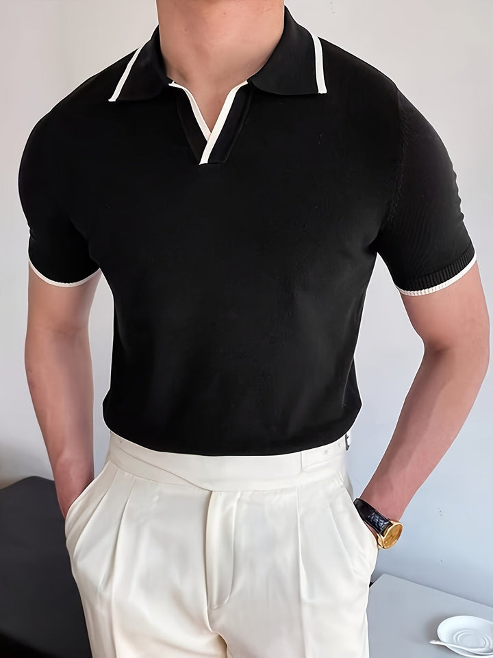 Trendi Fekete Férfi Polo - Rafael
