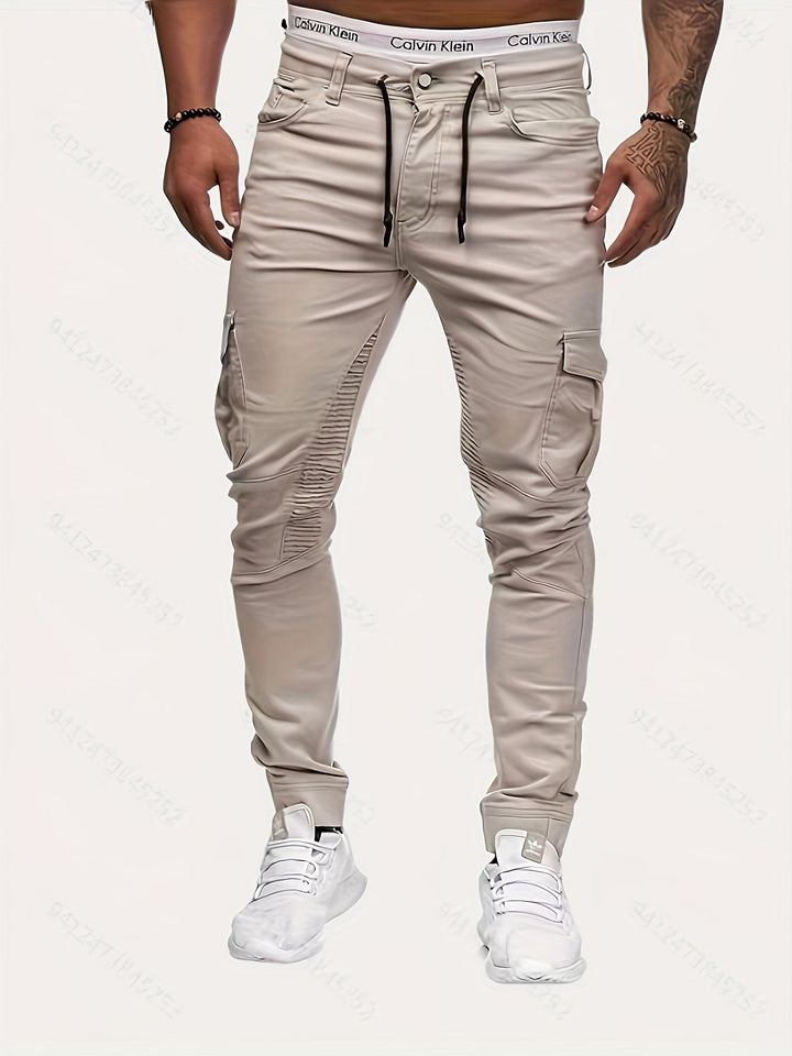 Elegáns Férfi Stretch Nadrág Streetstyle - Daan