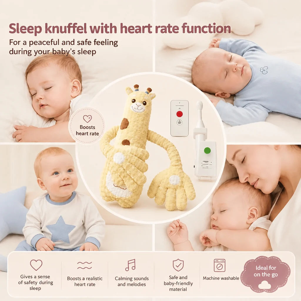 DreamBuddy – nyugtató, alvást segítő plüssjáték csecsemőknek