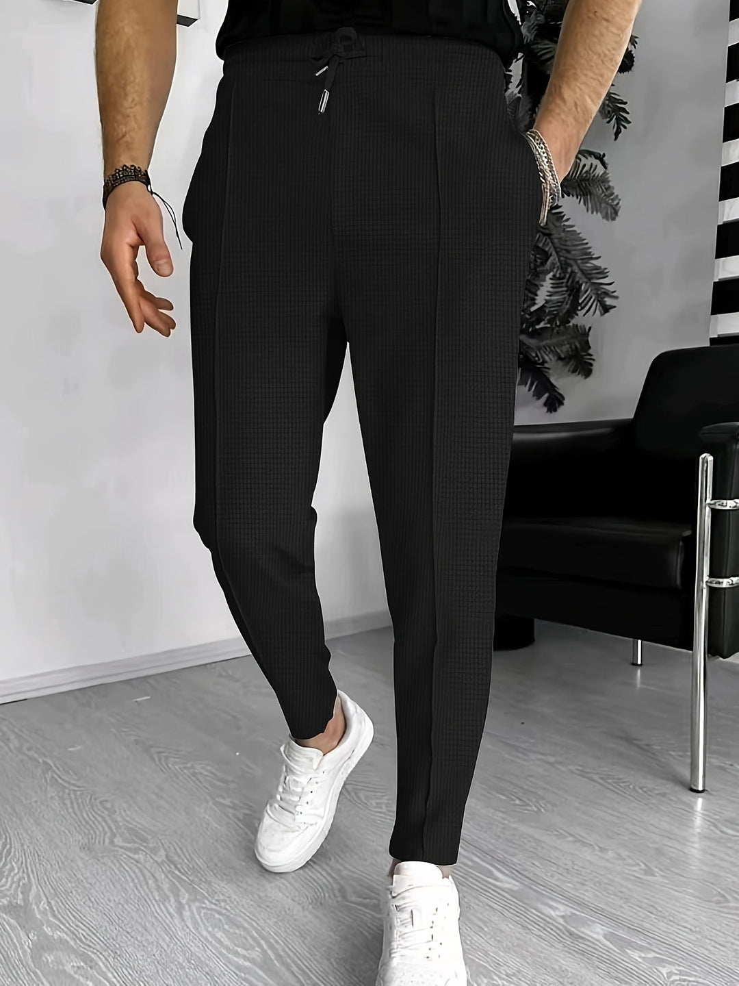 Kényelmes Wafel Joggers Férfiaknak - Finn