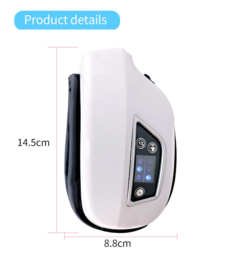 Szemmasszázs készülék - Légnyomás, rezgés és meleg kompresszió Bluetooth zenével