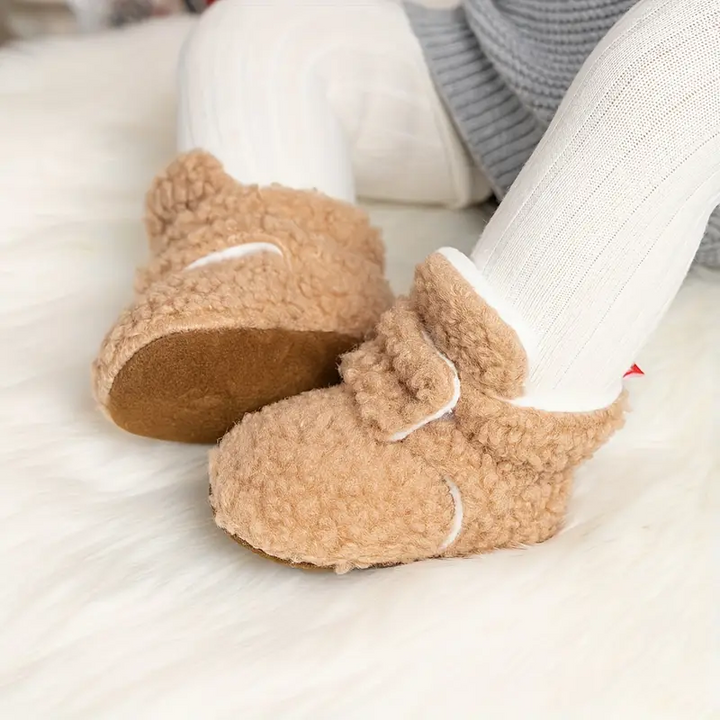 Teddy anyagból készült gyerek Slofsok – SnugglePaws