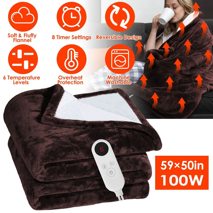 AA NOT AVAILABLE Elektromos Melegített Flanel Takaró - CozyHeat