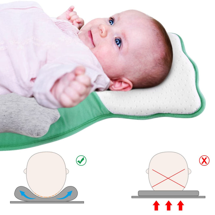 Puha újszülött fekvőpárna lábtámasszal – KuschelNest
