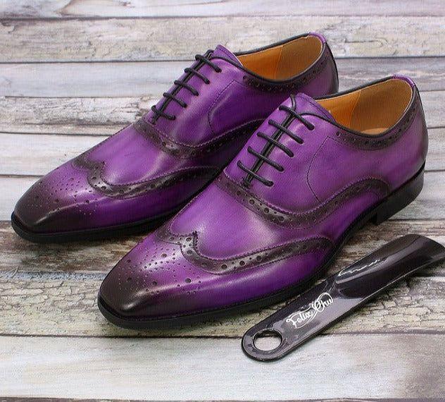 Kézzel készült bőr férfi Oxford cipők – Valentin