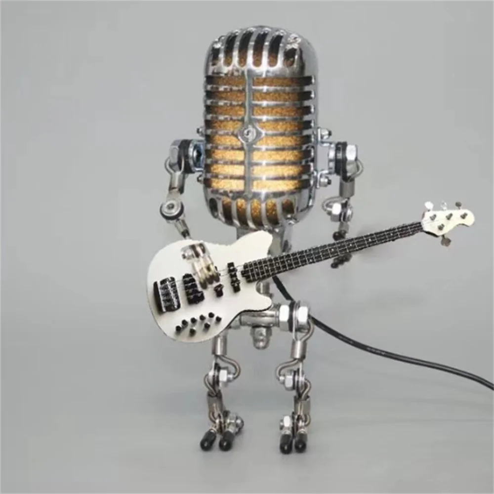 Dekoratív Mikrofon Robotlámpa Gitárral – Max