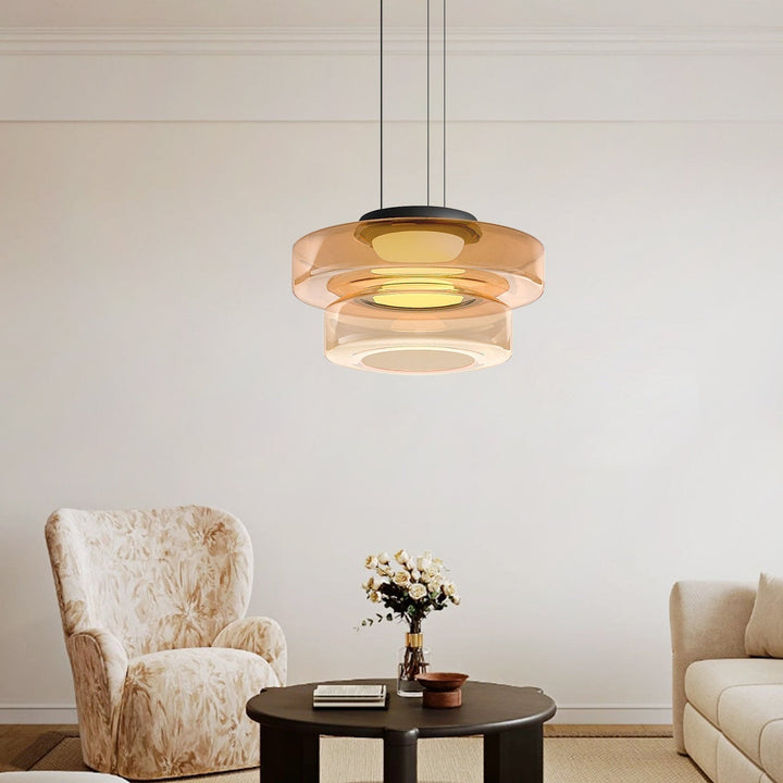 AA NOT AVAIALBLE Modern üveg függőlámpa Bauhaus stílusban - AuroraSphere