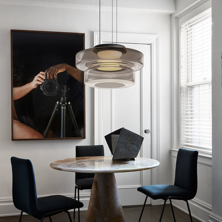 AA NOT AVAIALBLE Modern üveg függőlámpa Bauhaus stílusban - AuroraSphere