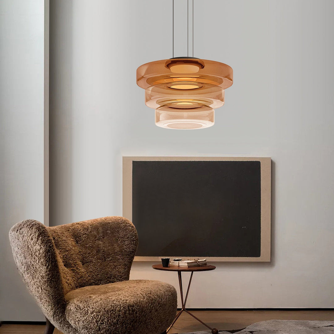 AA NOT AVAIALBLE Modern üveg függőlámpa Bauhaus stílusban - AuroraSphere