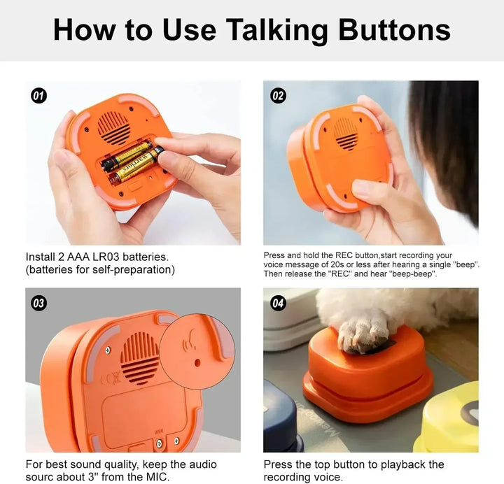 Kutya Kommunikációs Gombok Szett - BarkTalk