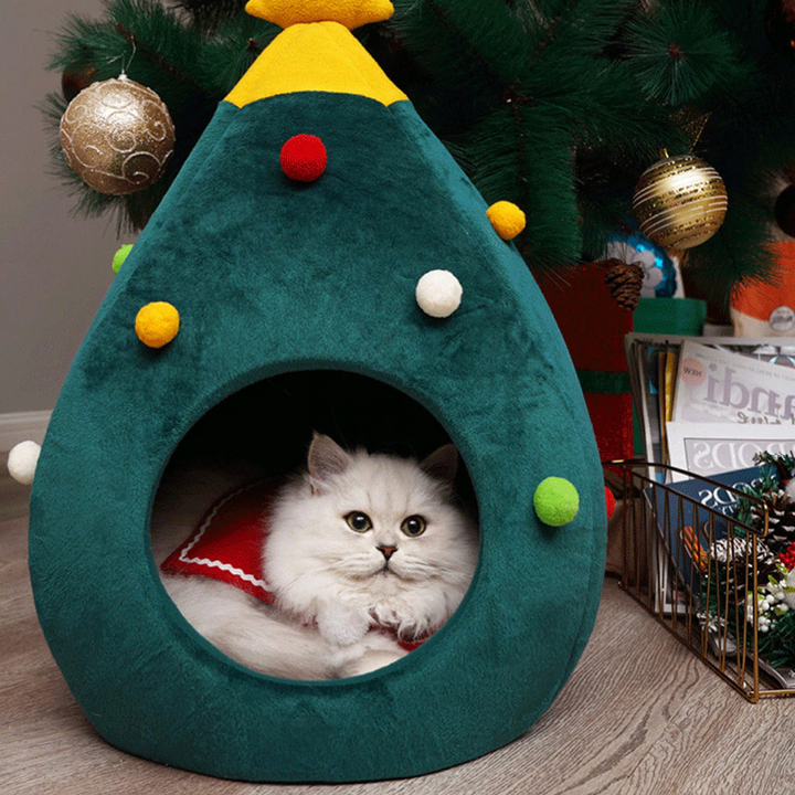 Karácsonyi fa Macskaágy - FestivePurr