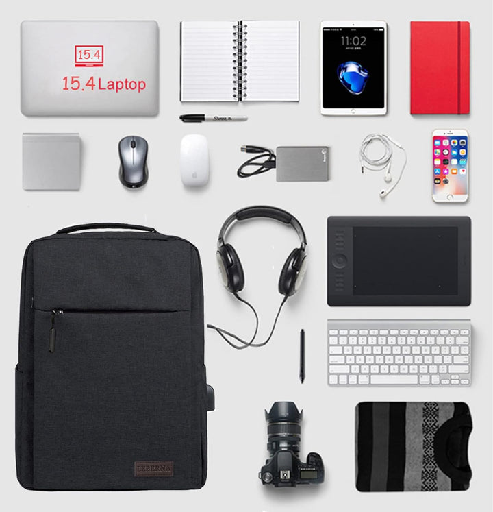 Vékony vízálló laptop hátizsák USB-porttal