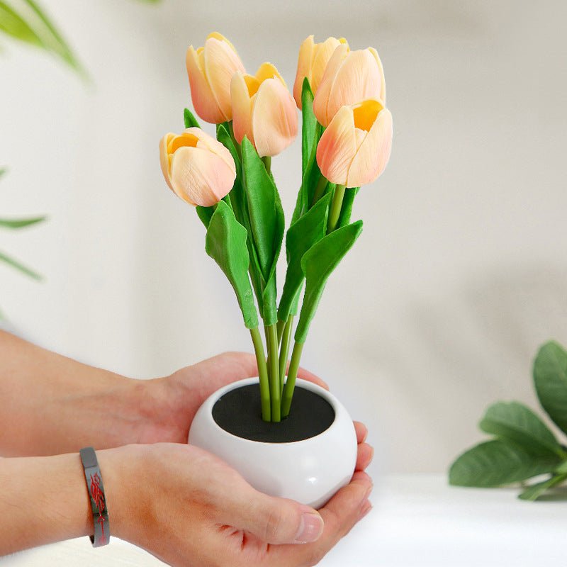 Dekoratív LED Tulipán Asztali Lámpa – Florima