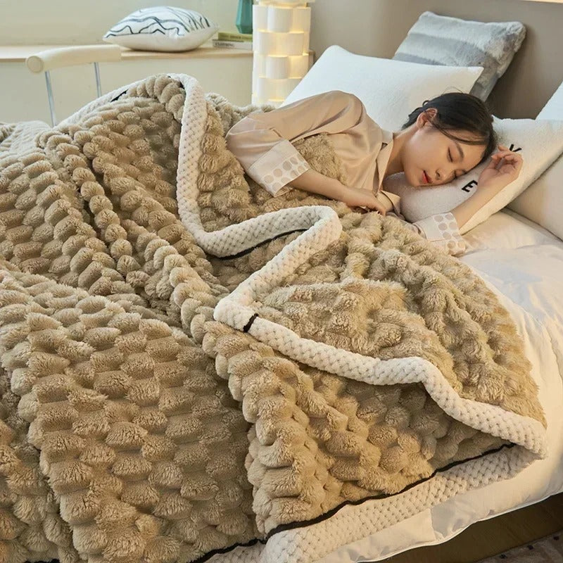 Két rétegű Coral Velvet takaró őszre és télre – TurtleWarm
