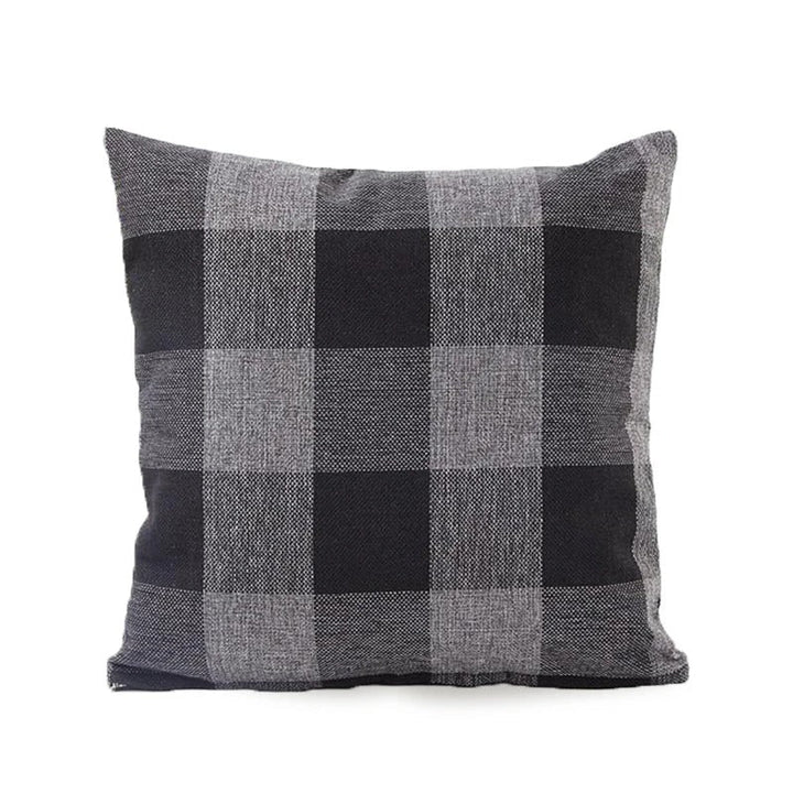 Kényelmes Kockás párnahuzat vidéki stílusban – Autumn Plaid