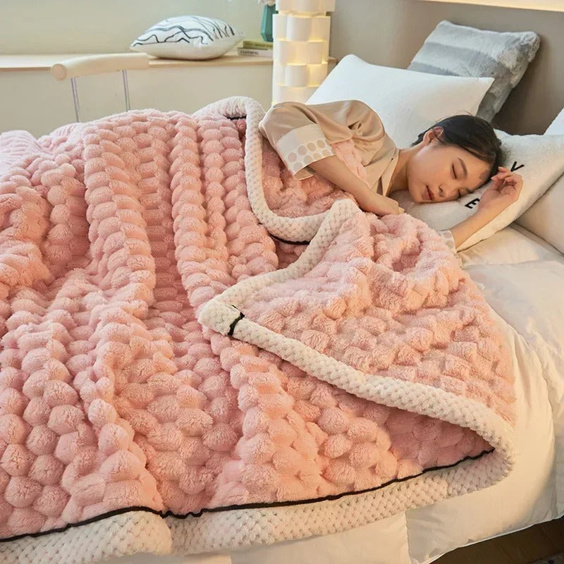 Két rétegű Coral Velvet takaró őszre és télre – TurtleWarm