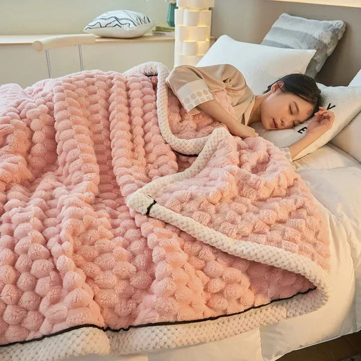 Két rétegű Coral Velvet takaró őszre és télre – TurtleWarm