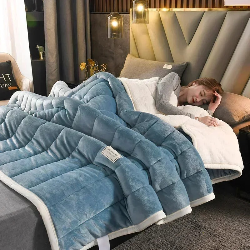 Meleg flanel korall fleece takaró őszre és télre – CosyBlanket