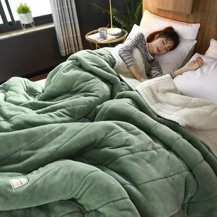 Meleg flanel korall fleece takaró őszre és télre – CosyBlanket