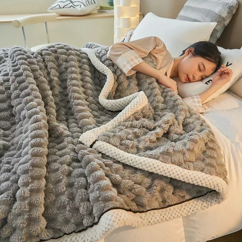 Két rétegű Coral Velvet takaró őszre és télre – TurtleWarm
