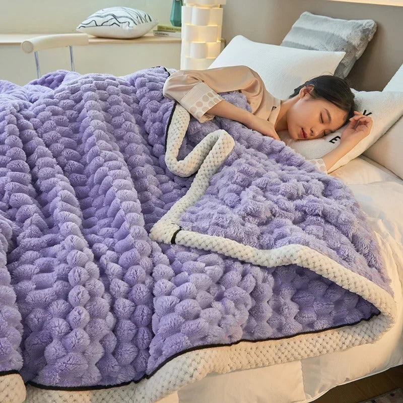 Két rétegű Coral Velvet takaró őszre és télre – TurtleWarm