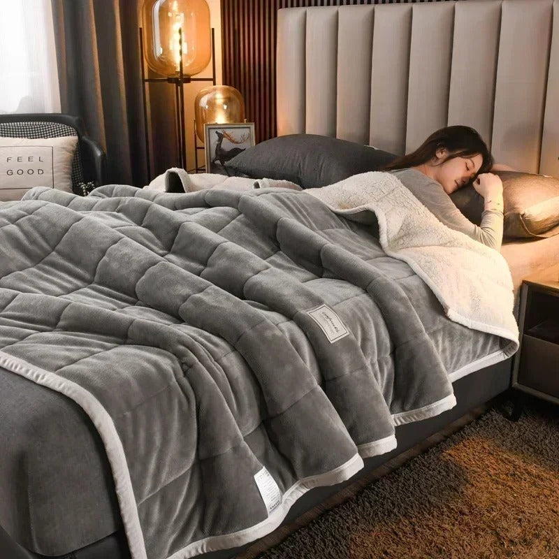 Meleg flanel korall fleece takaró őszre és télre – CosyBlanket