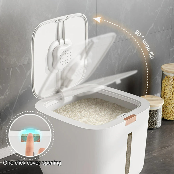 Légmentes Gabonadagoló Fedéllel (5–10 kg) - GranoBox