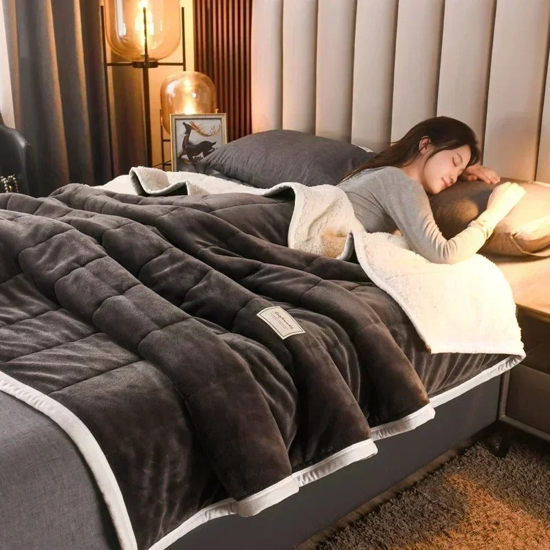 Meleg flanel korall fleece takaró őszre és télre – CosyBlanket