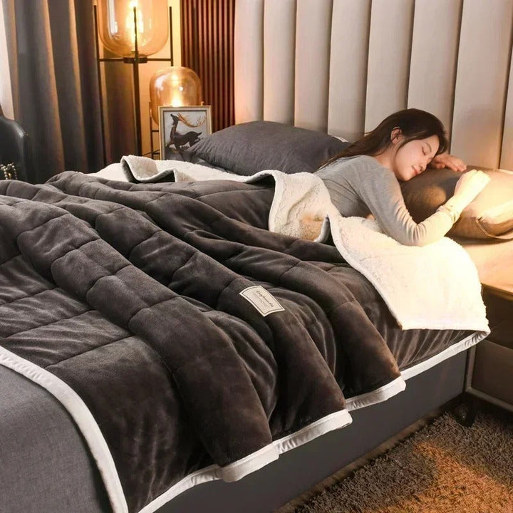 Meleg flanel korall fleece takaró őszre és télre – CosyBlanket