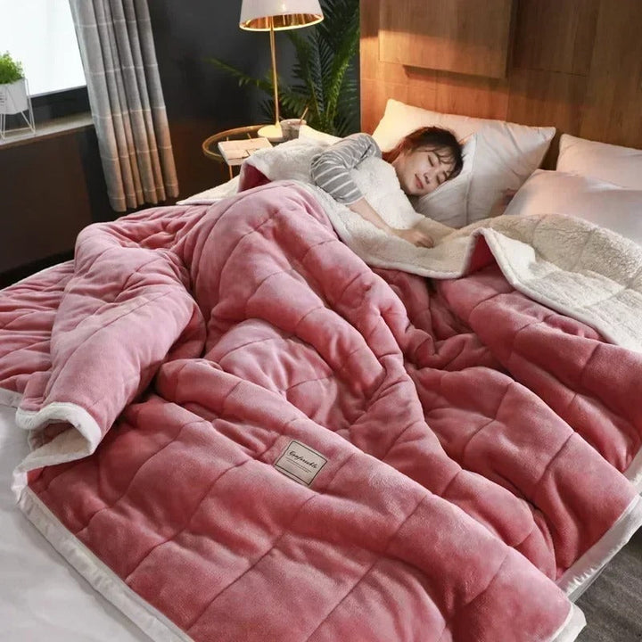 Meleg flanel korall fleece takaró őszre és télre – CosyBlanket