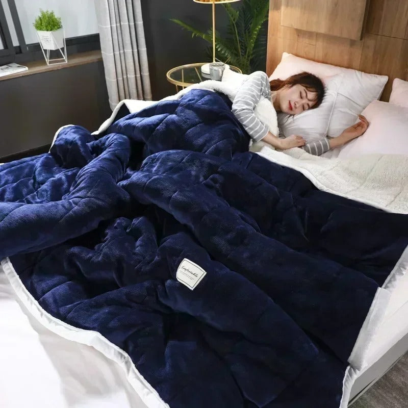 Meleg flanel korall fleece takaró őszre és télre – CosyBlanket