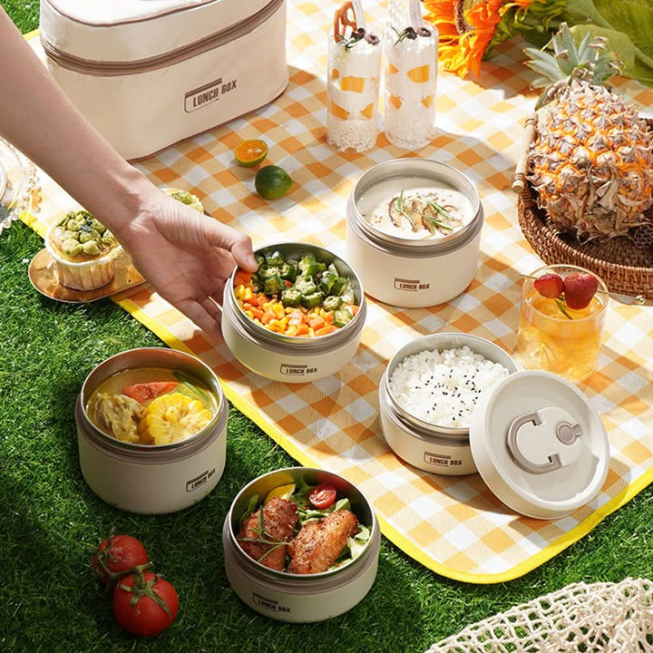 Hordozható Szigetelt Ételtároló Készlet - LunchMate